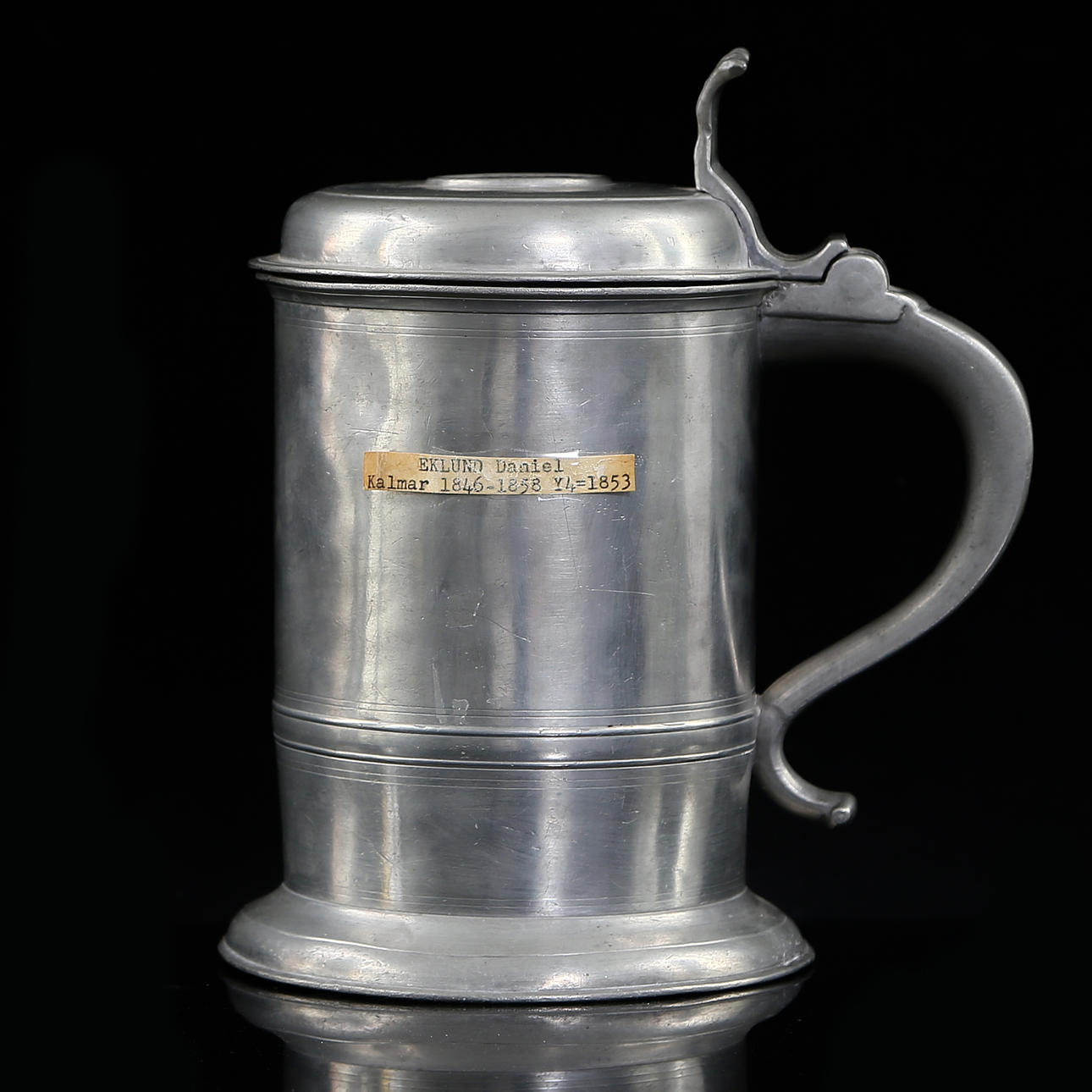 STOP, tenn, Daniel Eklund, Kalmar, 1853.