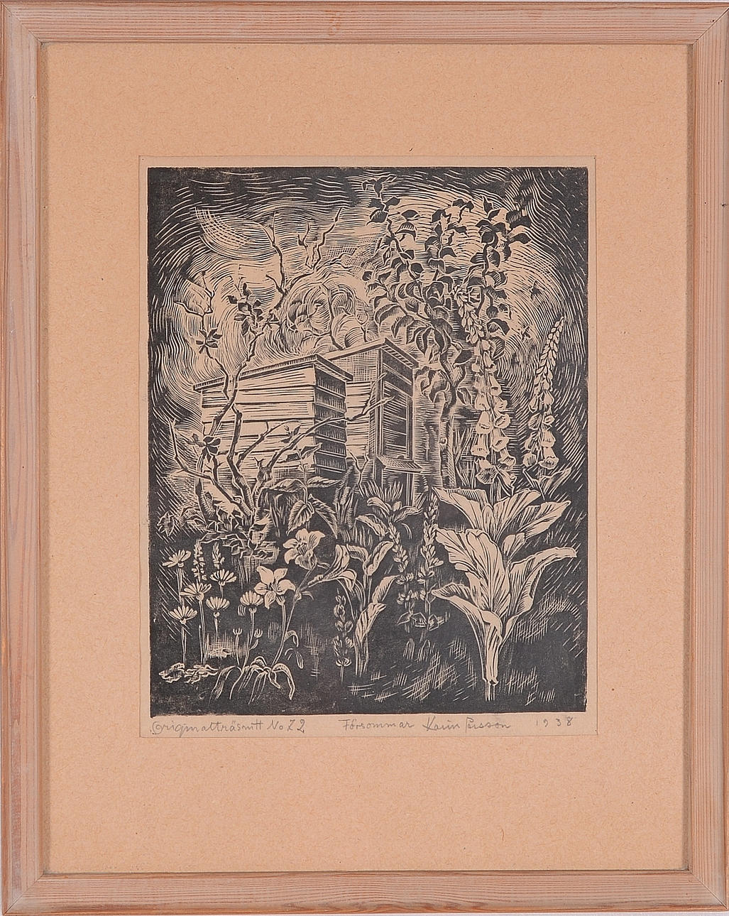 KARIN PERSSON. Träsnitt.