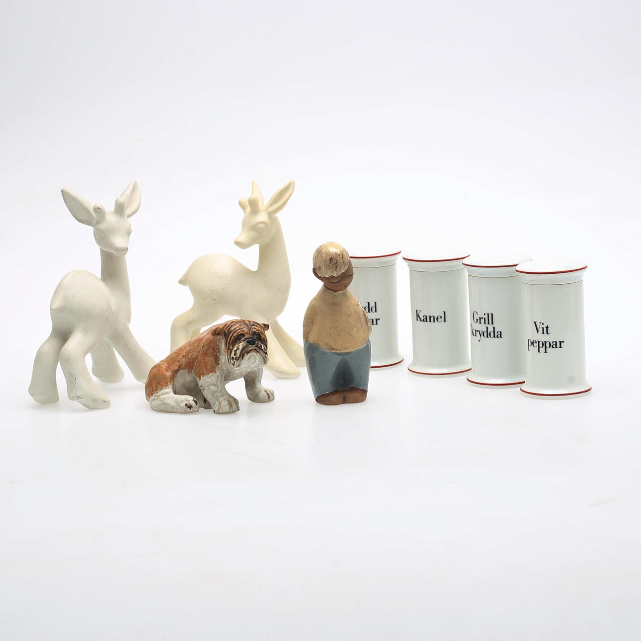 KEREMIK, 8 dele, inklusive B&G, 1900-tallet.