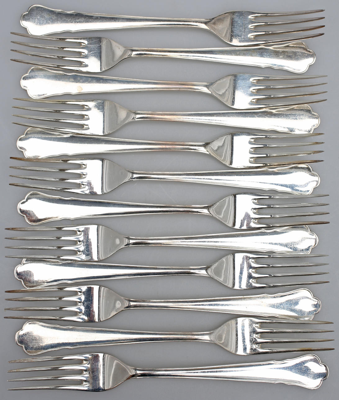 BESTC SET, 121 parts, nickel silver, Chippendale.