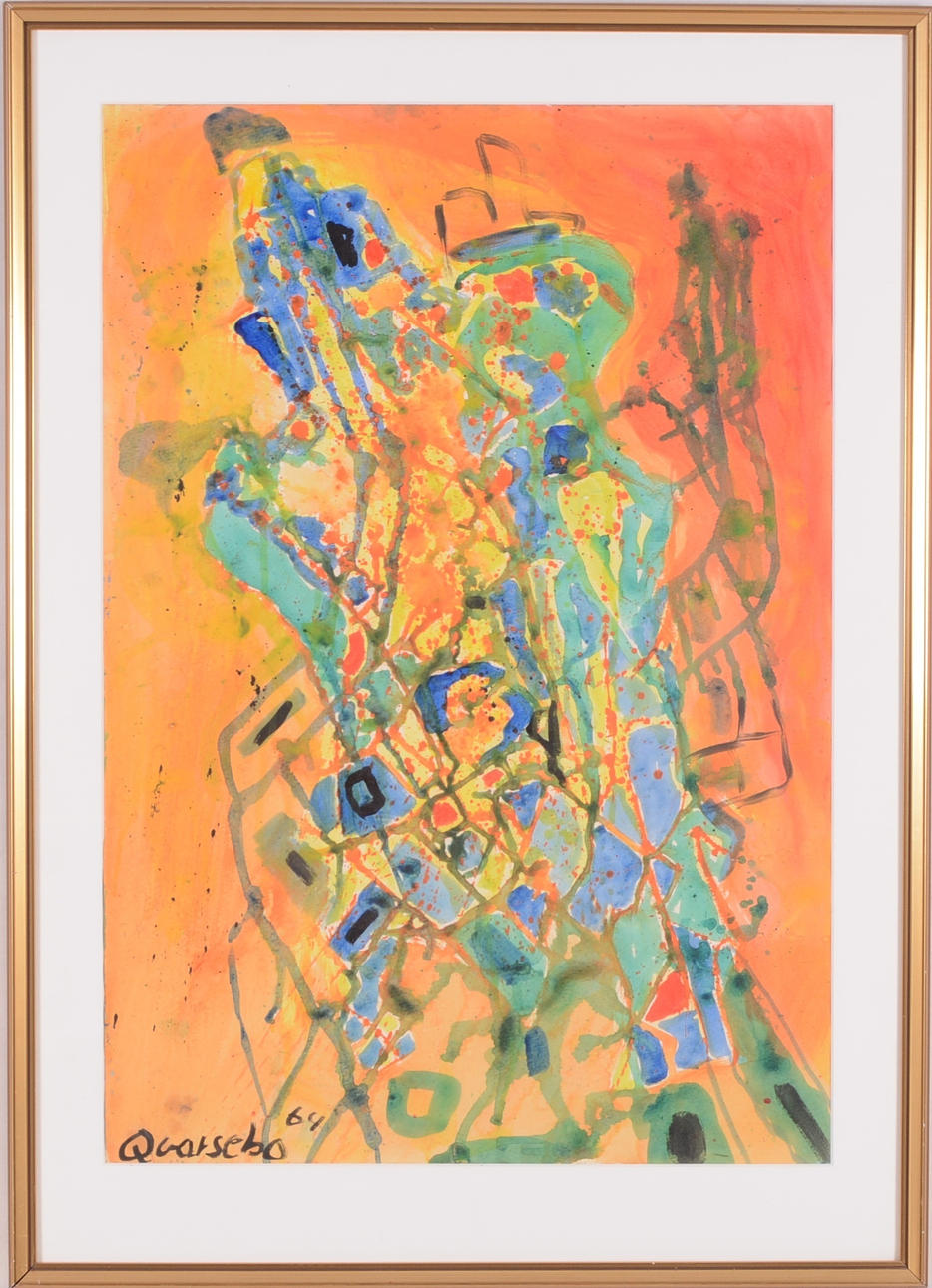 MICHAEL QVARSEBO. Akvarell.