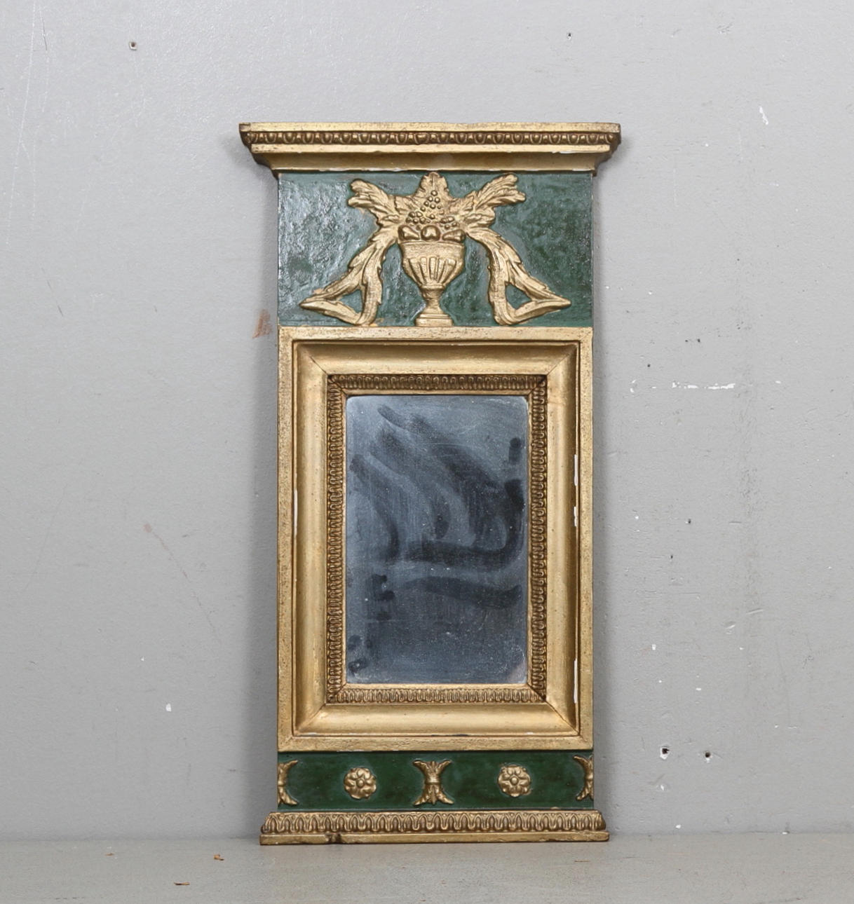 SPEGEL, Empire, bronserad, Linköpings hallstämpel, 1820/30-tal.