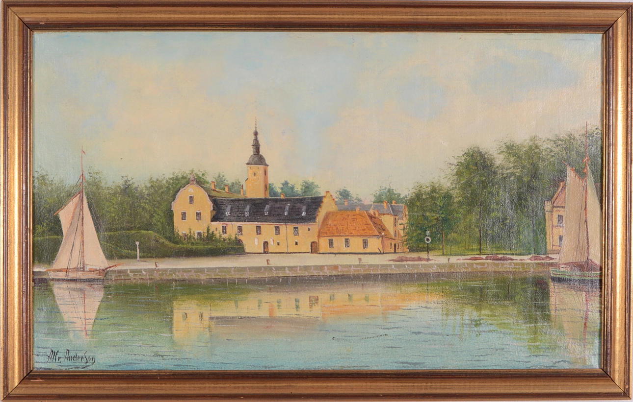 ALFRED ANDERSSON. Olja på duk.