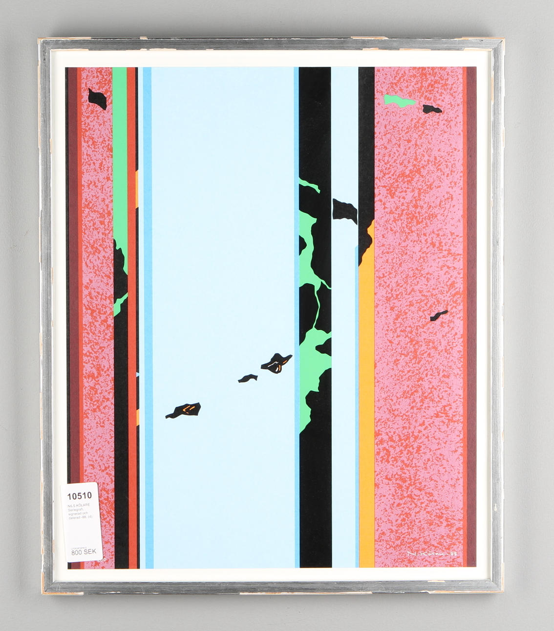 NILS KÖLARE. Seriegrafi, signerad och daterad -88.