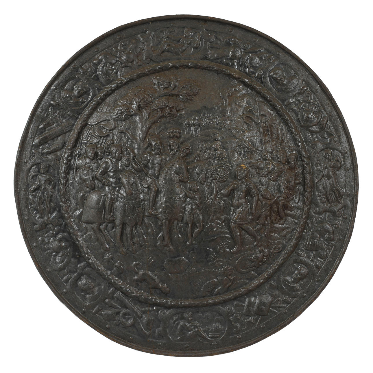 SHIELD, cast iron. 1800s / 1900s.
