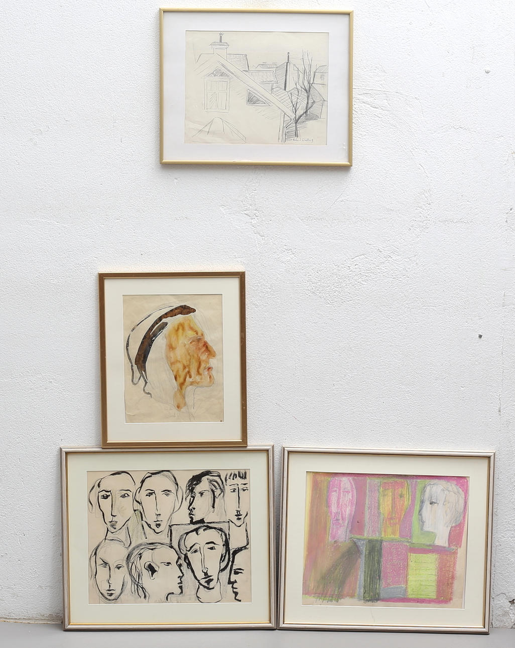 ROLAND LINDBERG. Malerier, 4 stk., sign.