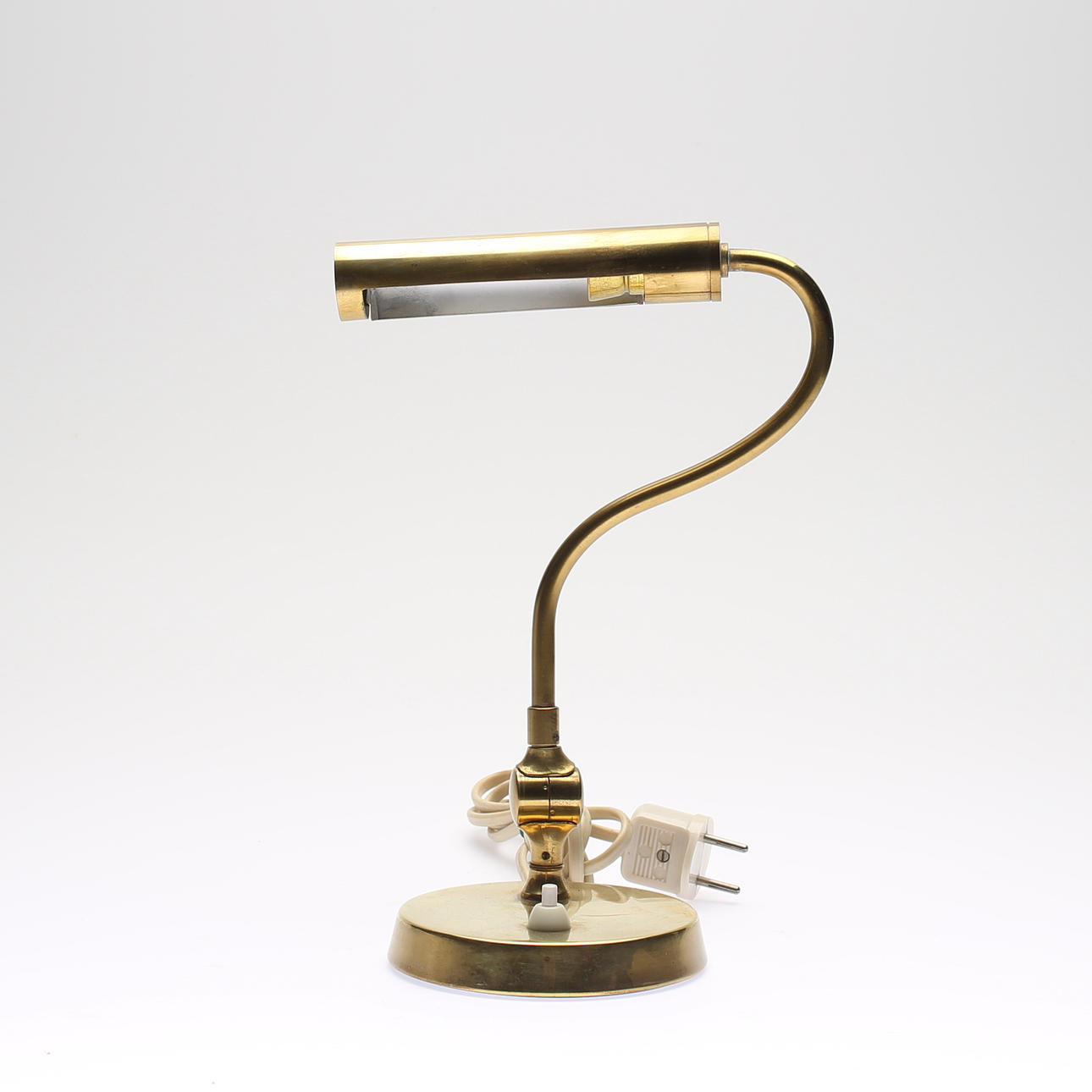 KLAVIERLAMPE, Messing, 20. Jahrhundert.