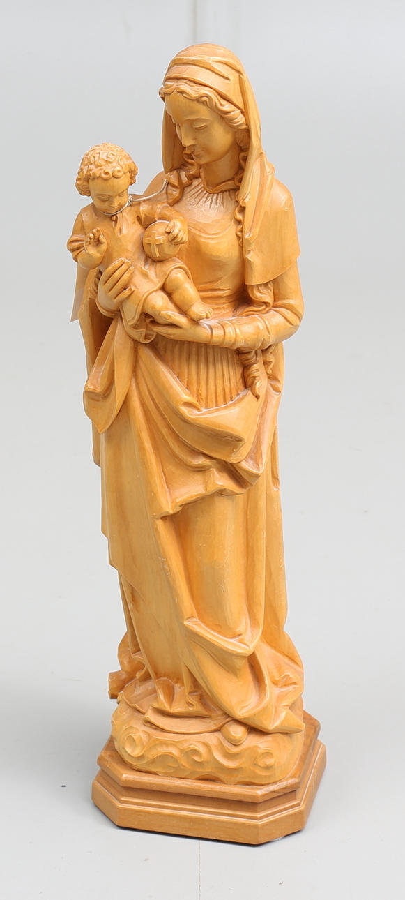 Träskulptur, madonna, 1900-talets andra hälft.