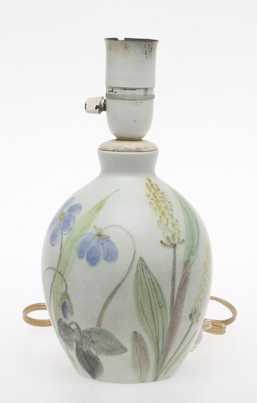 BORDSLAMPA; porslin, Carl Harry Stålhane, Rörstrand.