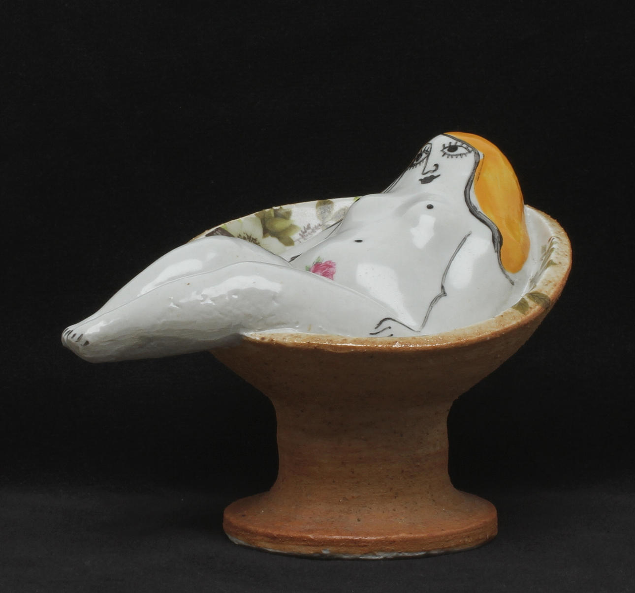 FIGURIN, stengods, "Rosa", Lisa Larson, Gustavsberg.