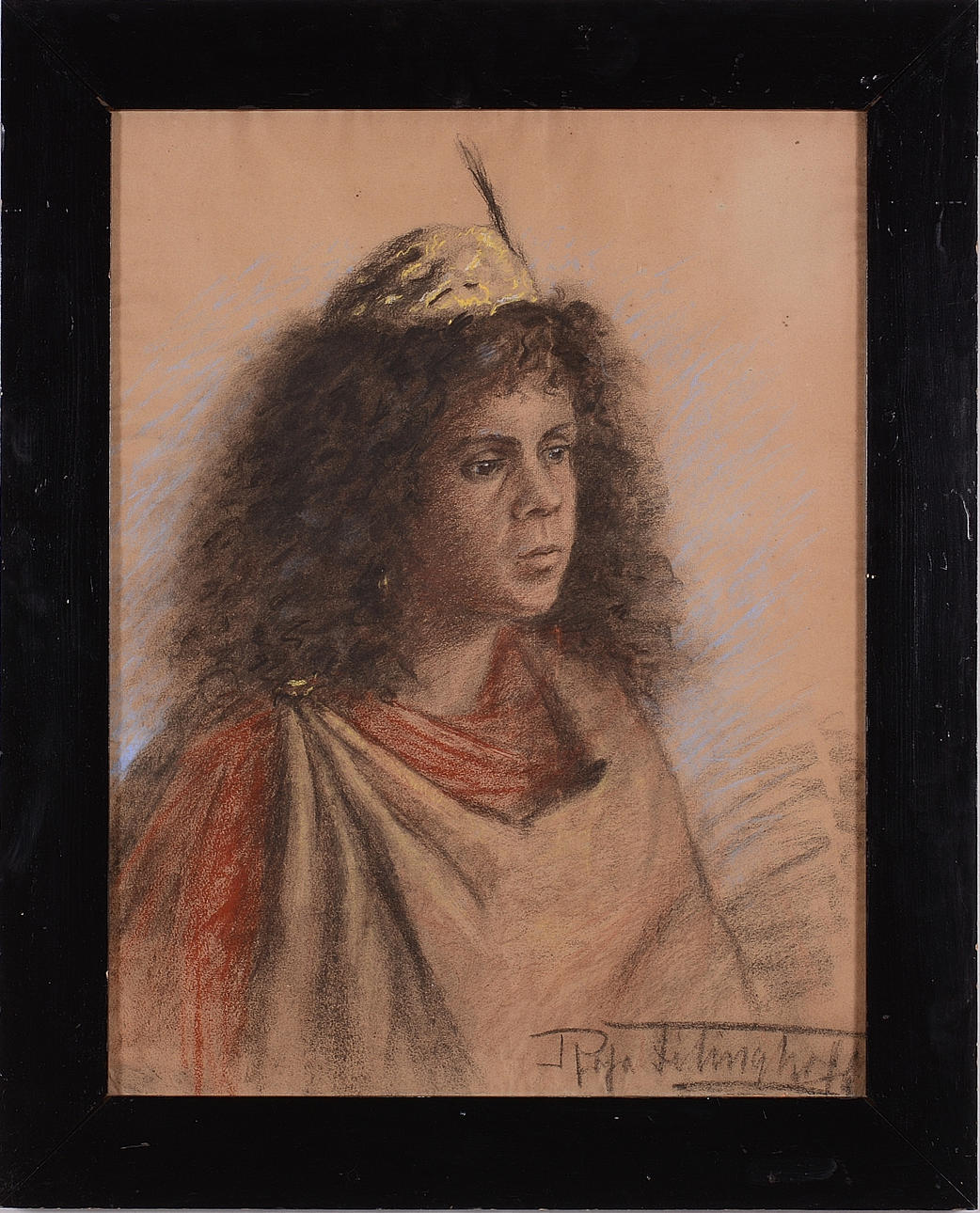 ROSA FITINGHOFF. Pastell.