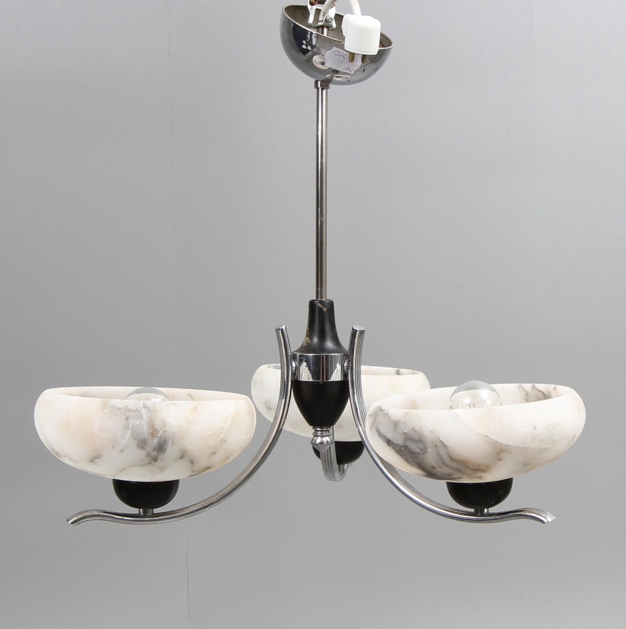 TAKLAMPA, art deco, 1930-tal. Total höjd ca 50 cm.