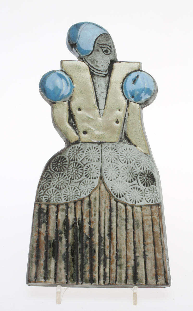 VÄGGRELIEF, stengods, Lisa Larson, Gustavsberg.