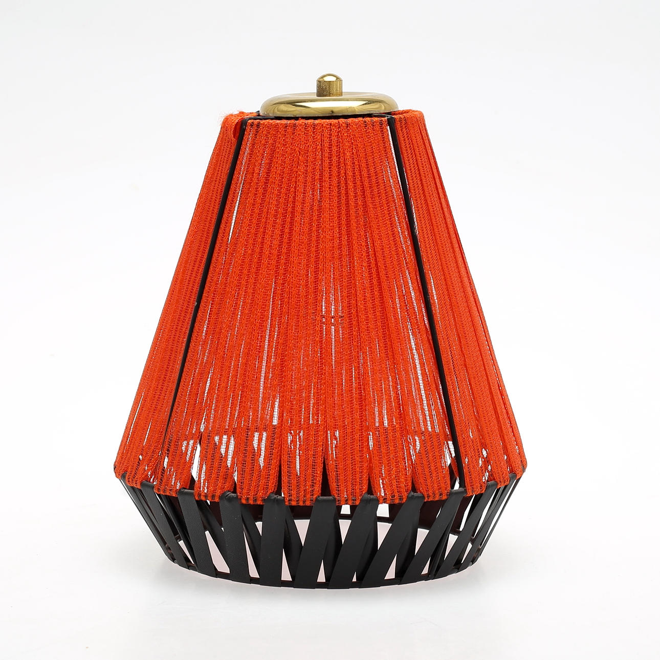 LAMPSKÄRM, plastband/ string, omkring 1900-talets mitt.