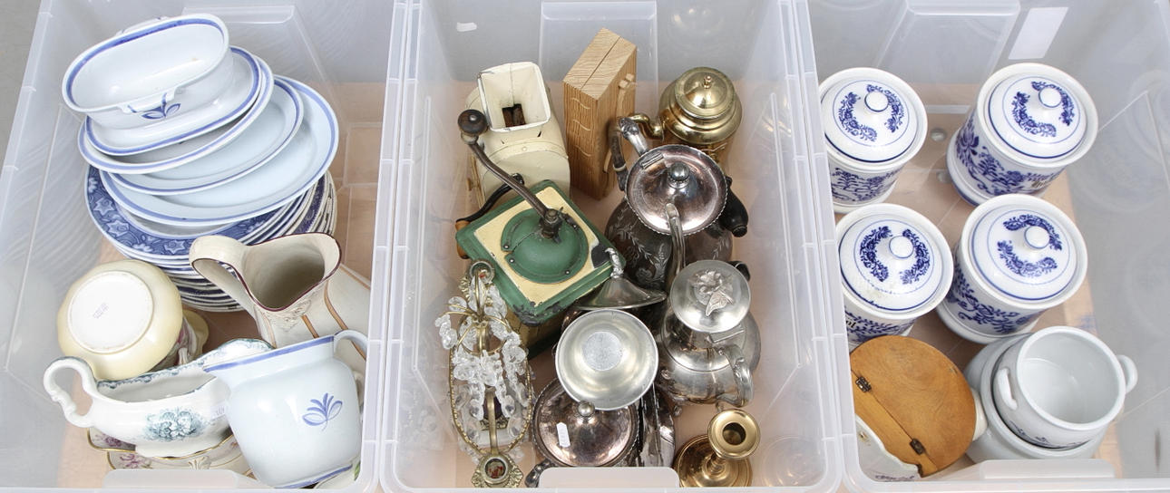 DIVERSE, 1800-1900-tal, bl.a. Gustavsberg, Göteborg.