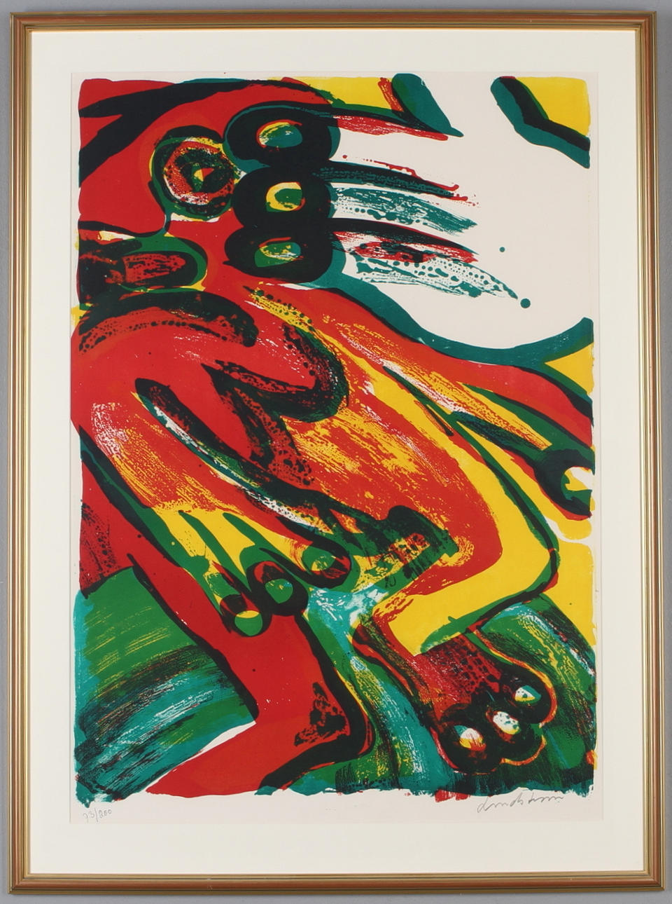 BENGT LINDSTRÖM. Figurkomposition, färglitografi, signerad och numrerad 73/200.