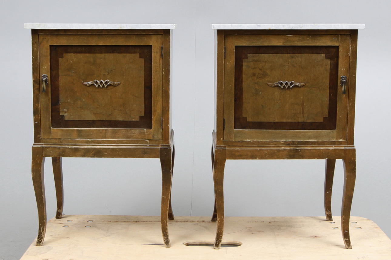 NATTBORD, ett par, 1920-tal.