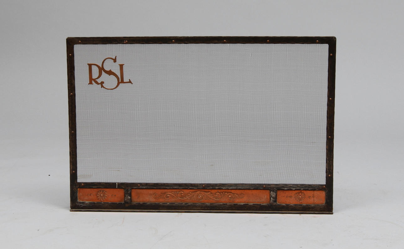 BRASSKYDD, koppar, smide.