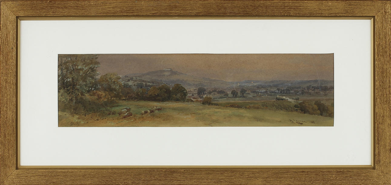 ALFRED LEYMAN, akvarell, sign o dat 1888.