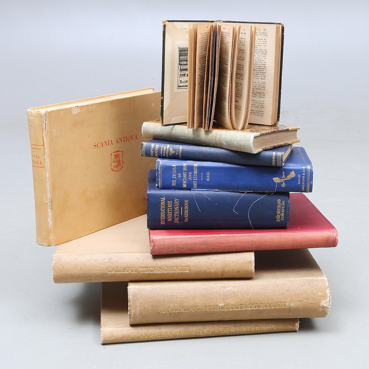 BÖCKER, 10 st, Nautisk litteratur.