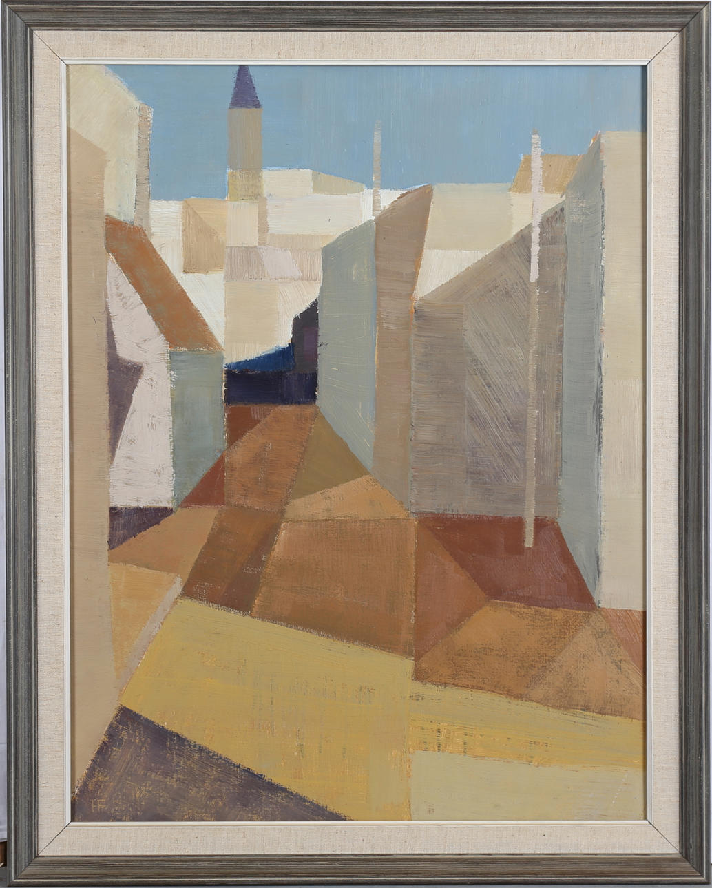 HANS FRITZDORF. Olja på duk, signerad HF.