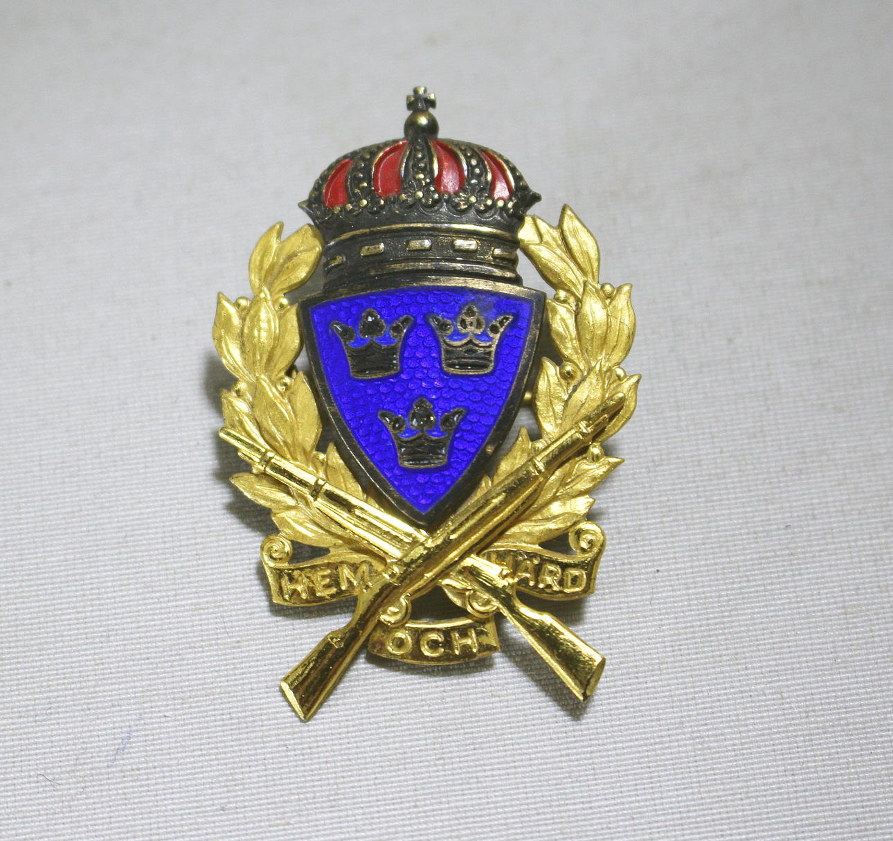 SKYTTEUTMÄRKELSE, guld "hem och härd", 1940.