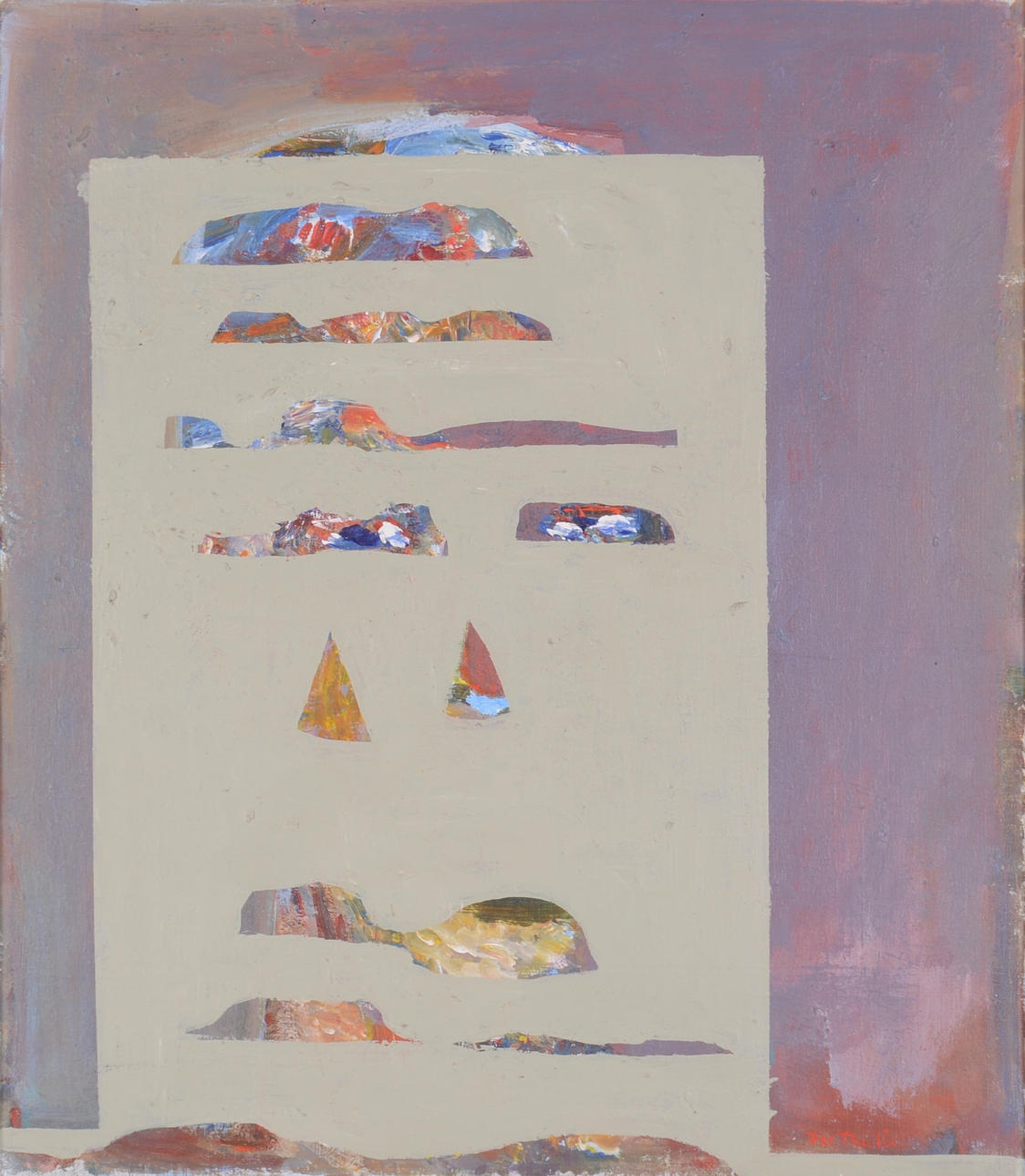 PER THORLIN. Olja på duk.