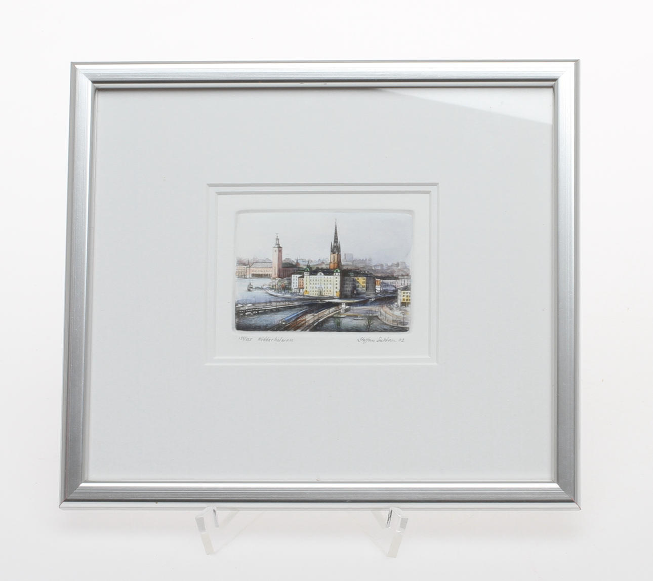 STAFFAN SNIDARE. Riddarholmen, etsning, signerad och numrerad 154/325.