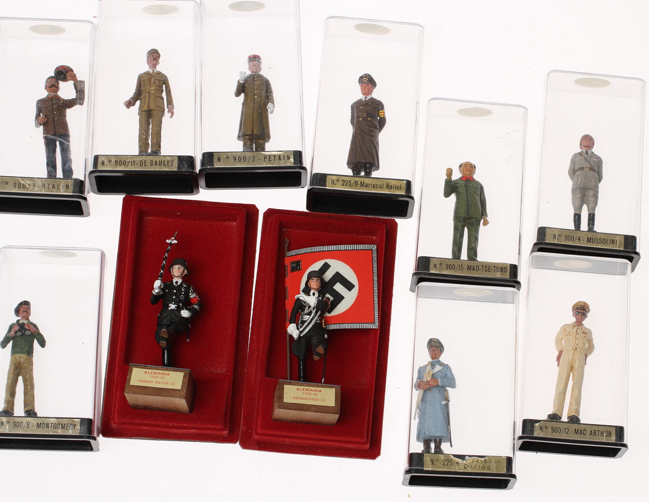 TENNFIGURER 11 stycken andra världskriget i originalförpackningar.