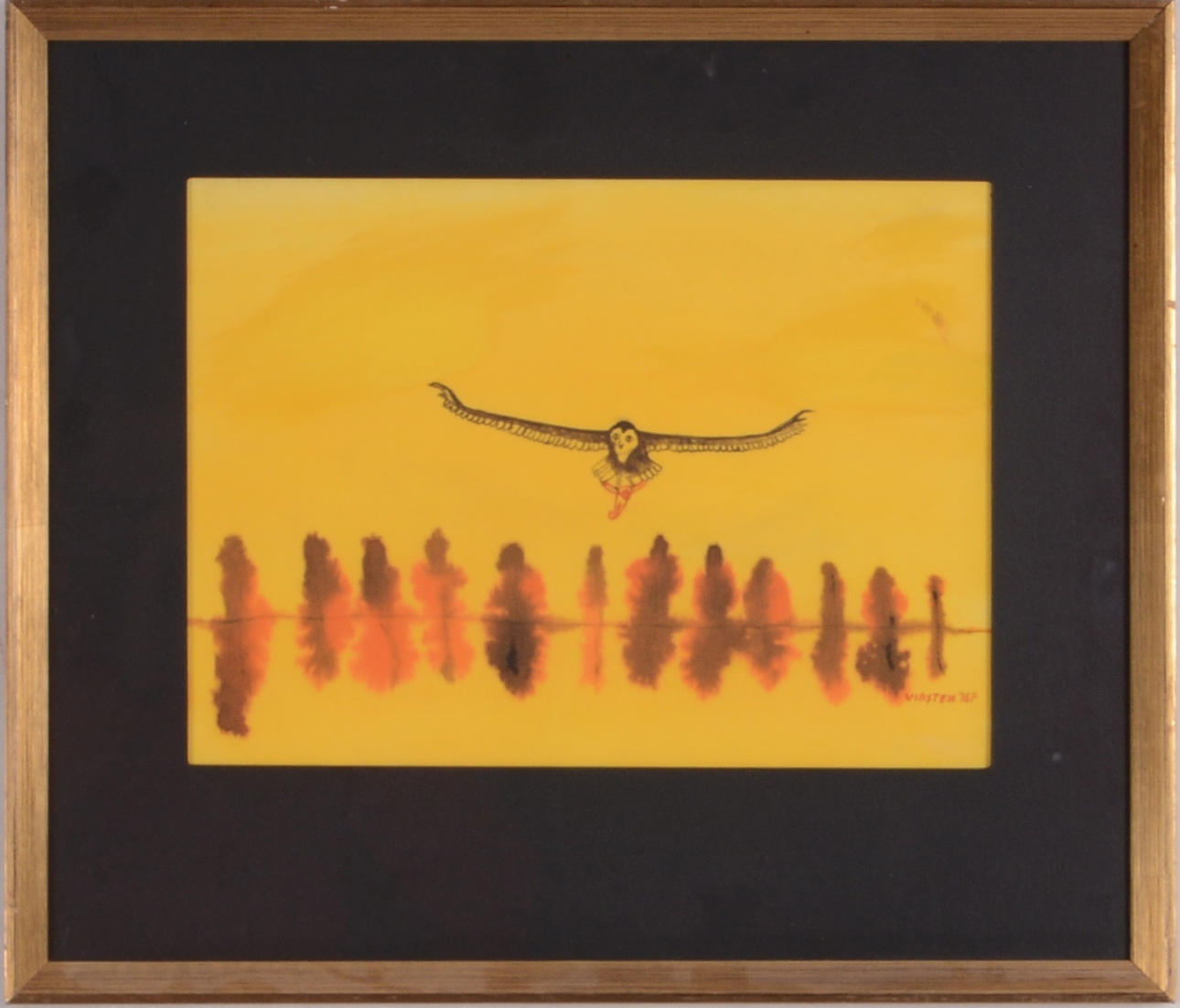 HANS VIKSTEN. Akvarell.