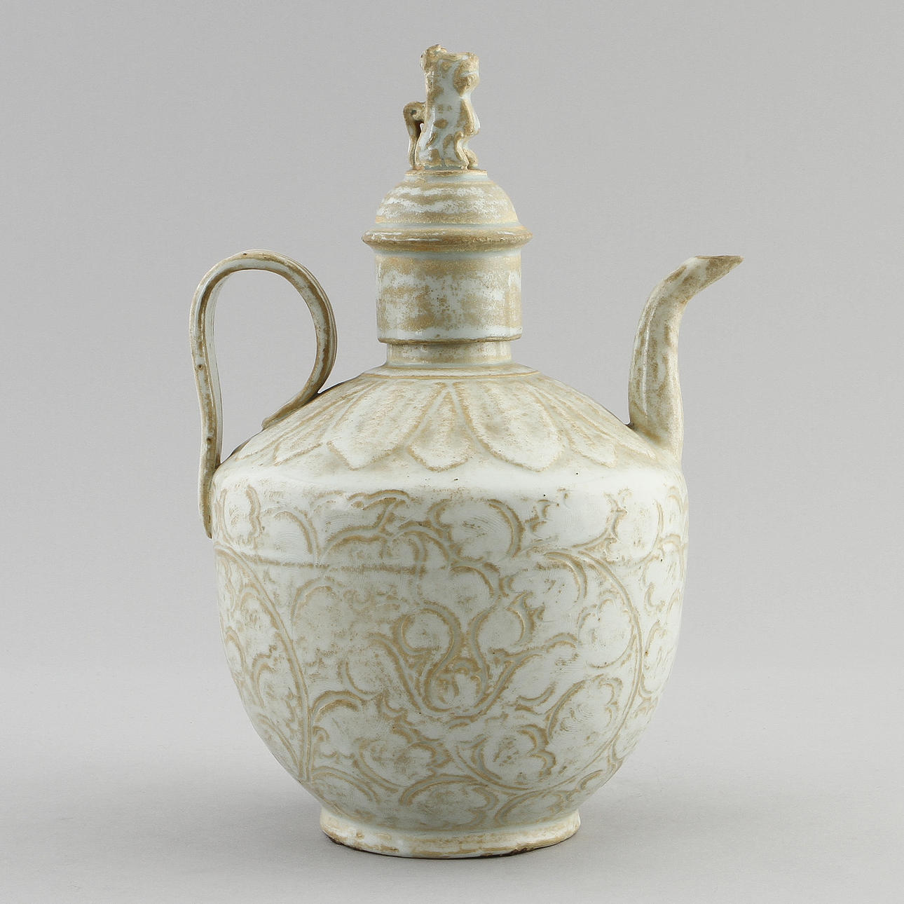 KANNA med LOCK, porslin, Kina, Möjligen ming.