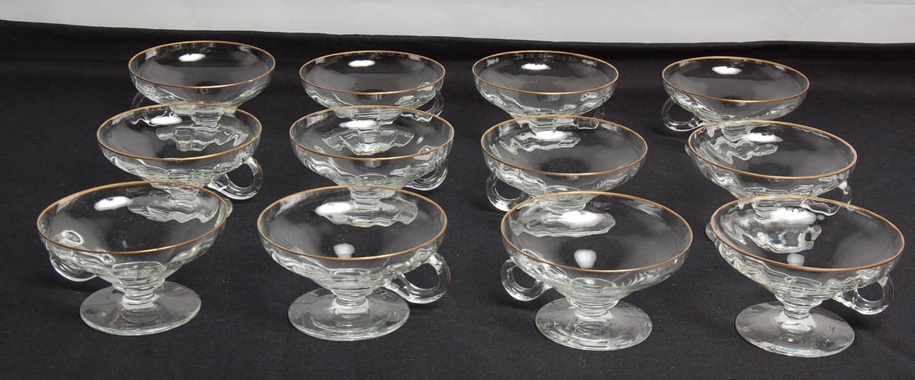 COUPÉGLAS, 12 st, troligen, Orrefors.