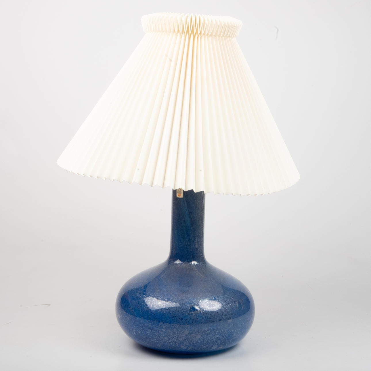 TISCHLAMPE, Glas mit Le Klint-Schirm, Holmegaard.