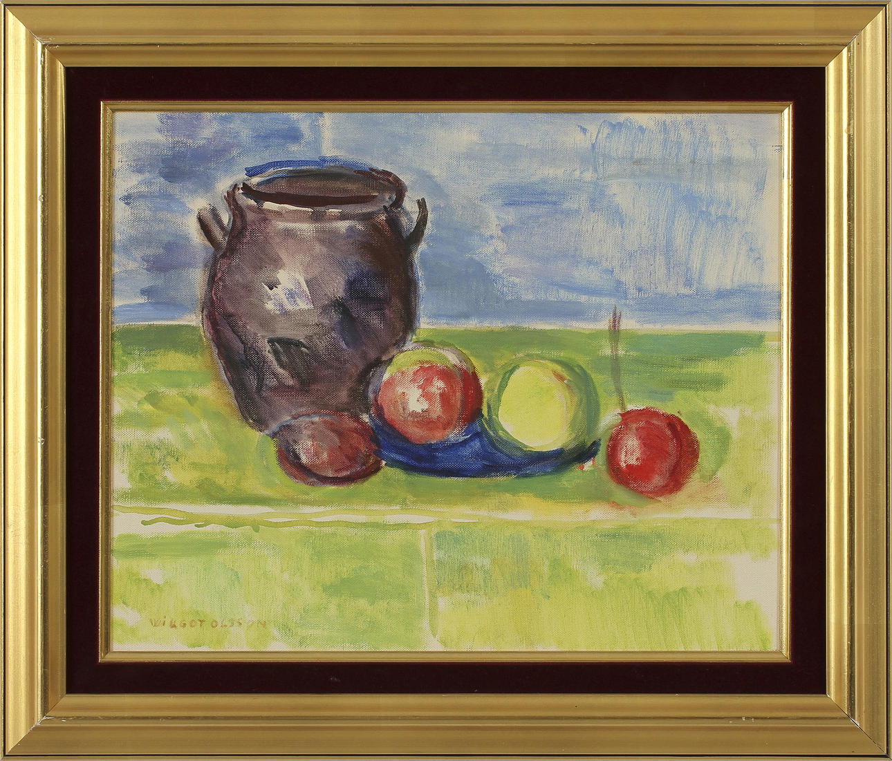 WILGOT OLSSON. Olja på duk, signerad.