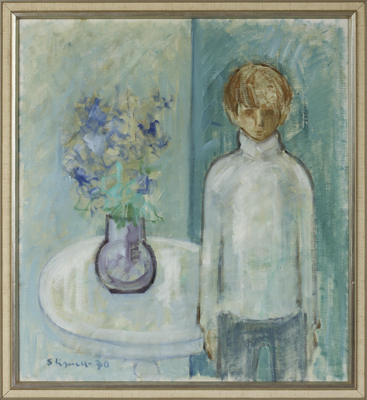 SVEN LIGNELL. Olja på duk, signerad och daterad - 70.