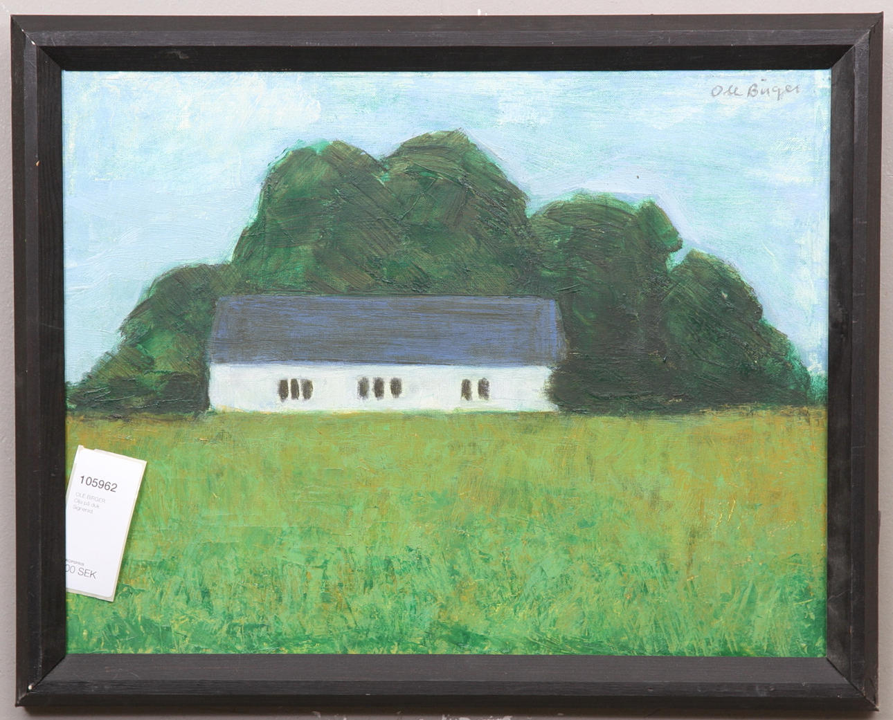 OLE BIRGER. Olja på duk. Signerad.