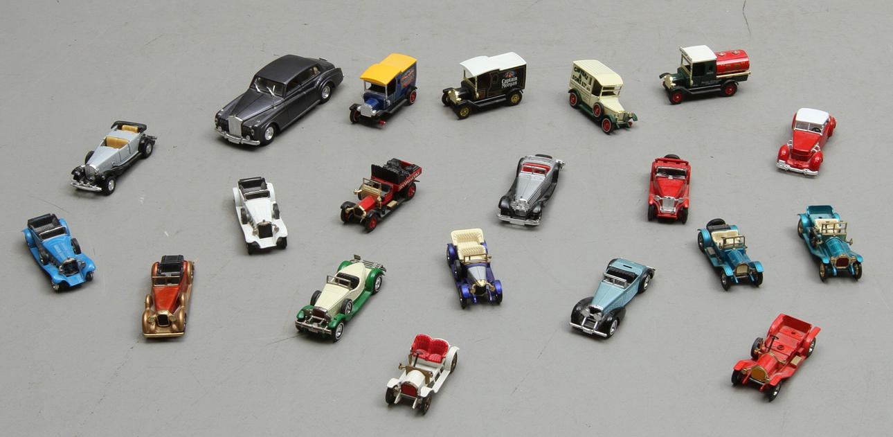 MODELLBILAR MATCHBOX YESTERYEAR. Cirka 20 stycken.