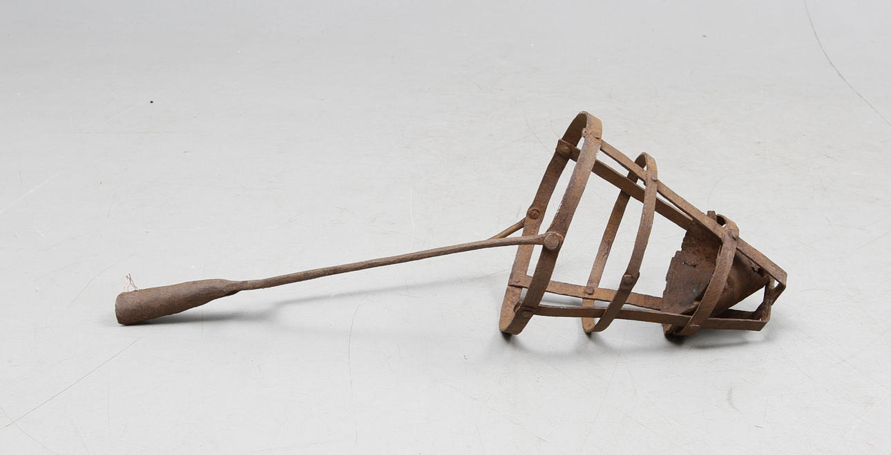 KOLKORG, för kräftfiske, järn, 1800-tal.