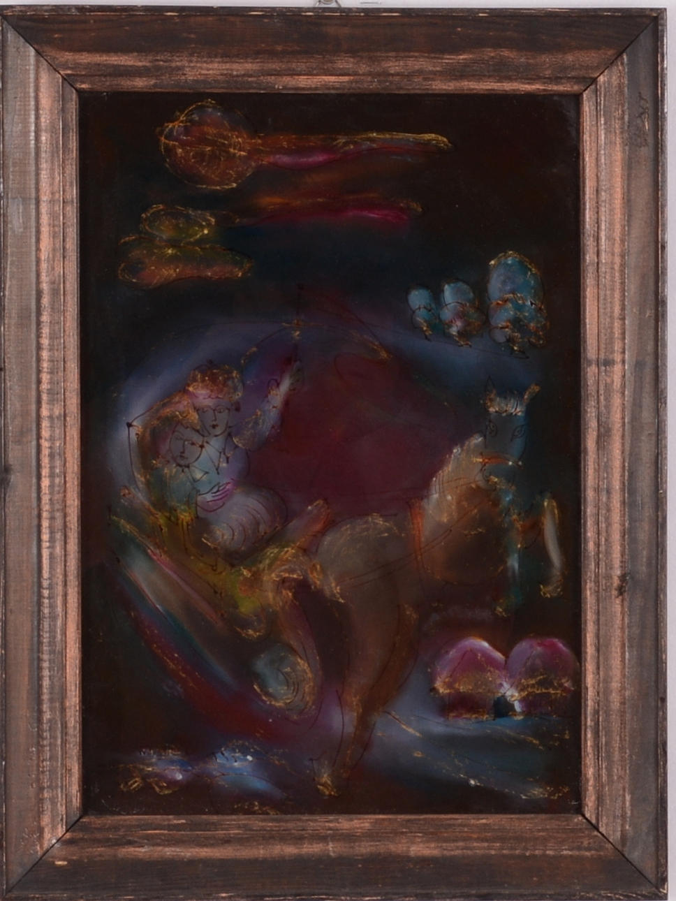 OIDENTIFIERAD KONSTNÄR. Glasmålning, Ryssland.