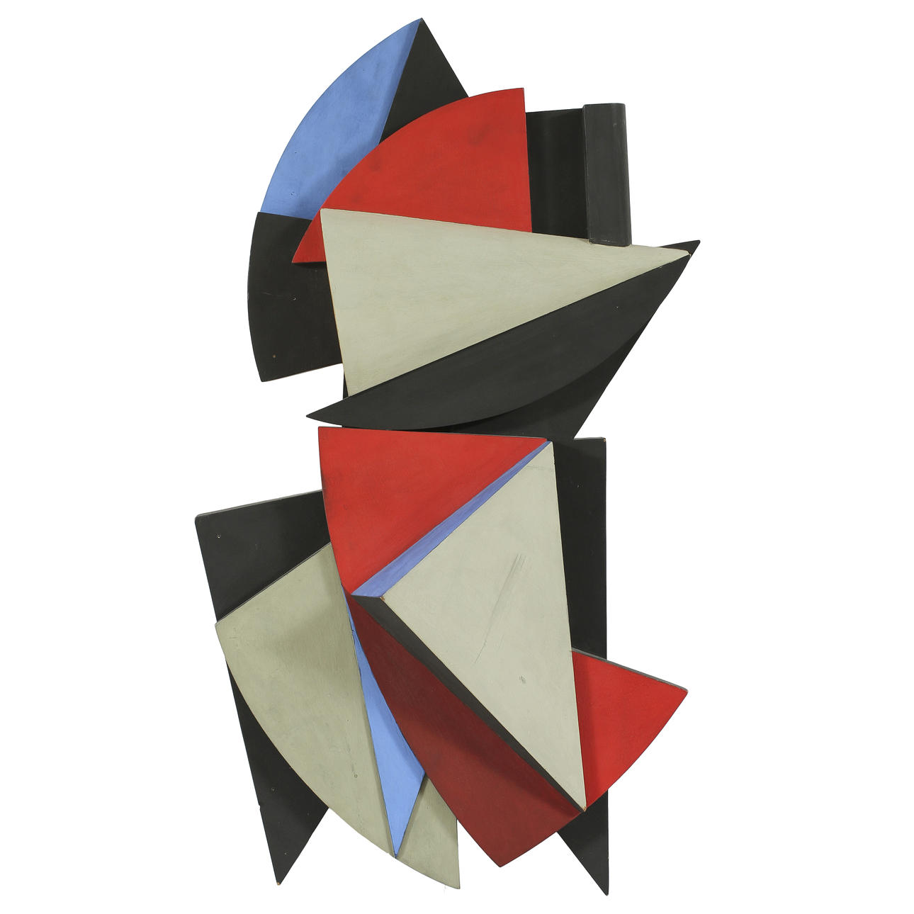 CLAES-GÖRAN KARLSSON. Skulptur, bemålat trä. Signerad och daterad 90 a tergo.