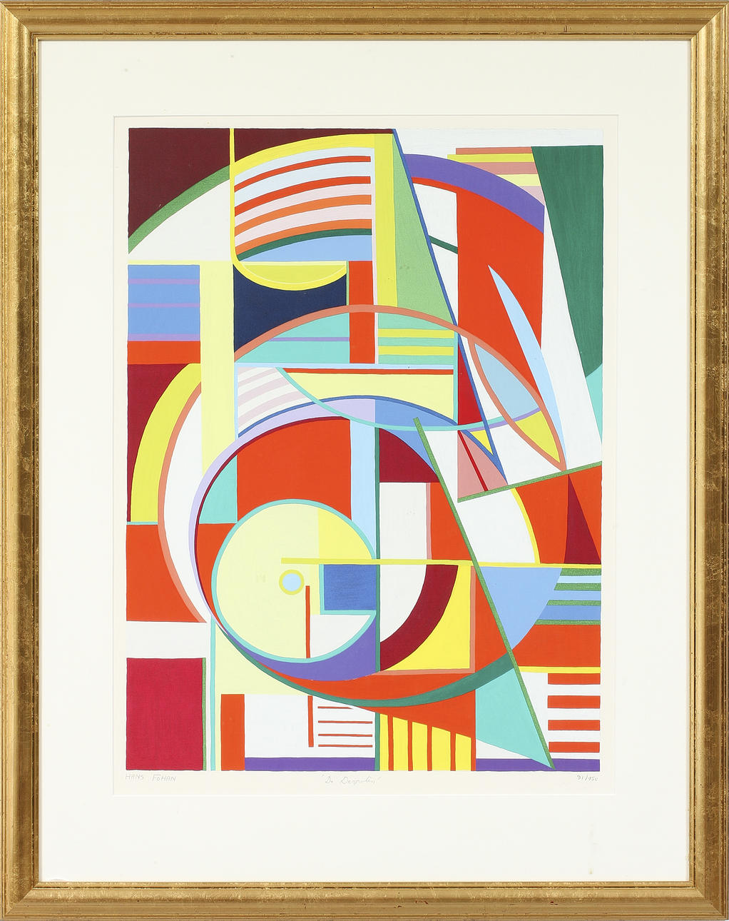 HANS FOHAN. Färglitografi, signerad och numrerad 91/150.