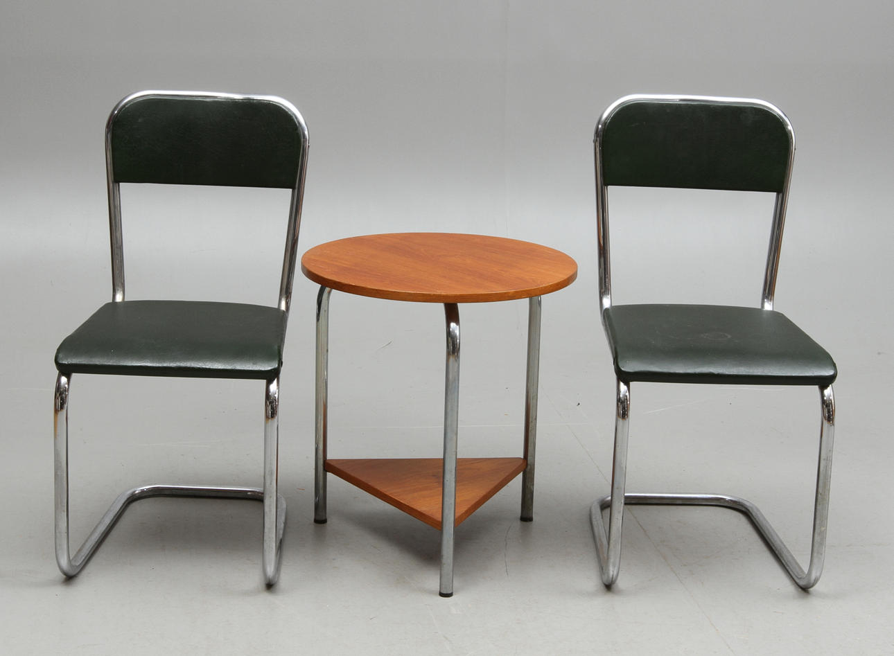 BORD, STOLAR, ett par, DS Stålmöbler, Malmö 1930/40-tal.