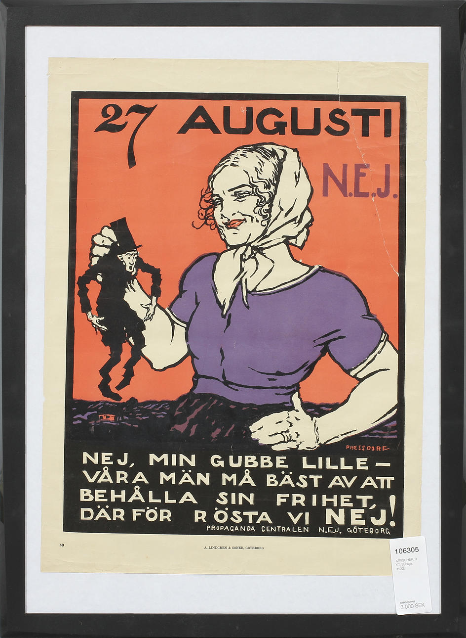 AFFISCHER, 3 ST, Sverige, 1922.