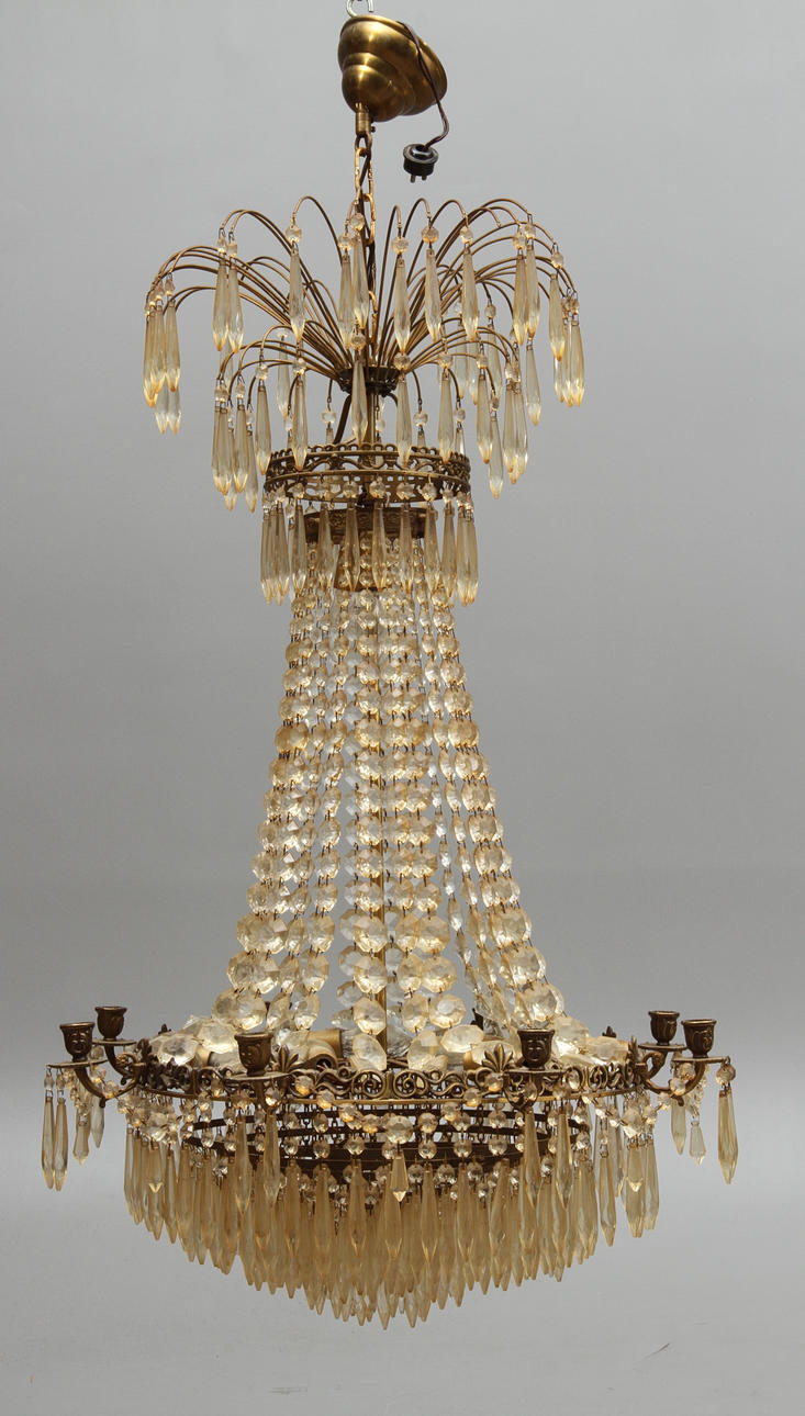 LJUSKRONA, för 8 st ljus, empirestil, 1900-tal.