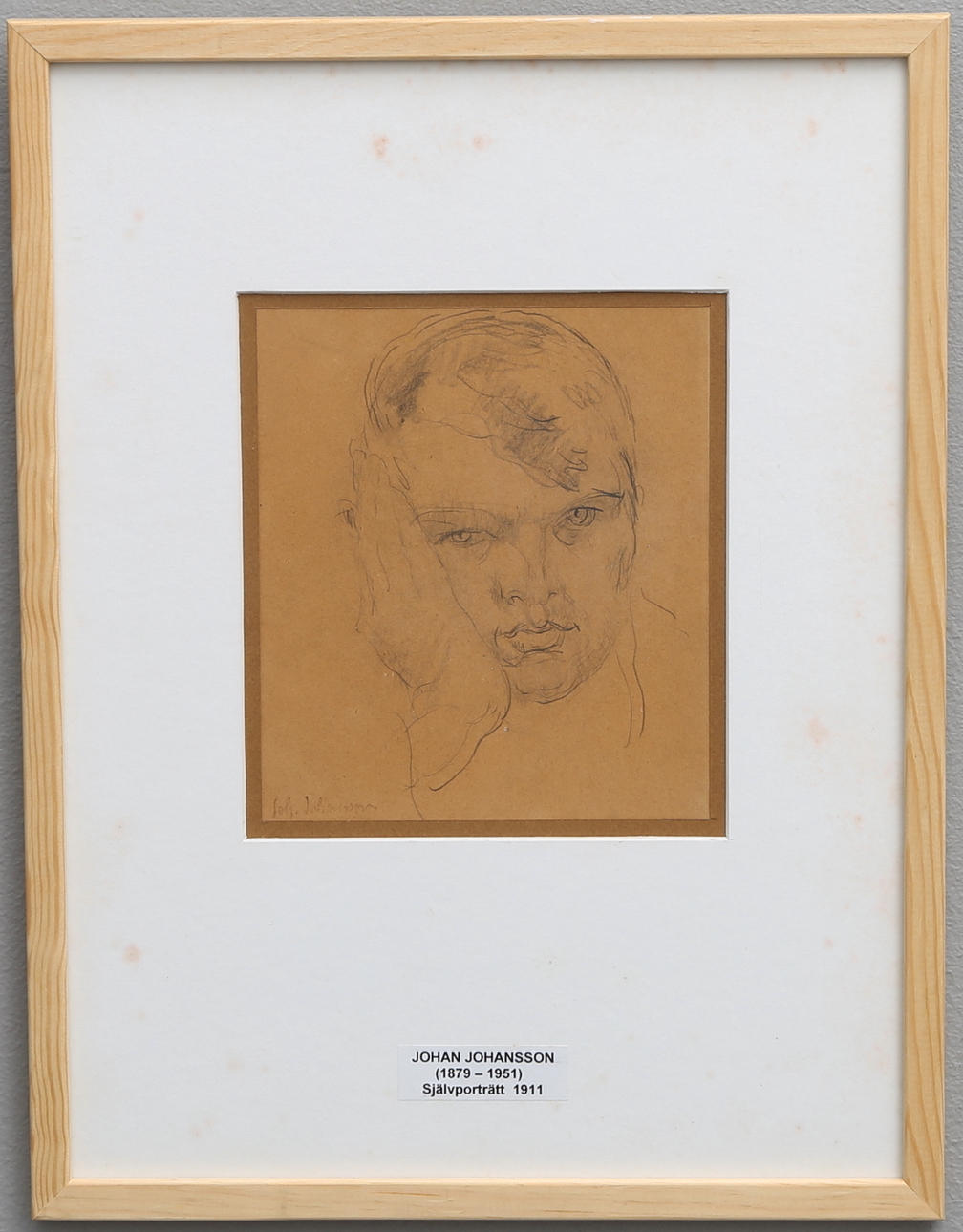 JOHAN JOHANSSON. SELF-PORTRAIT.