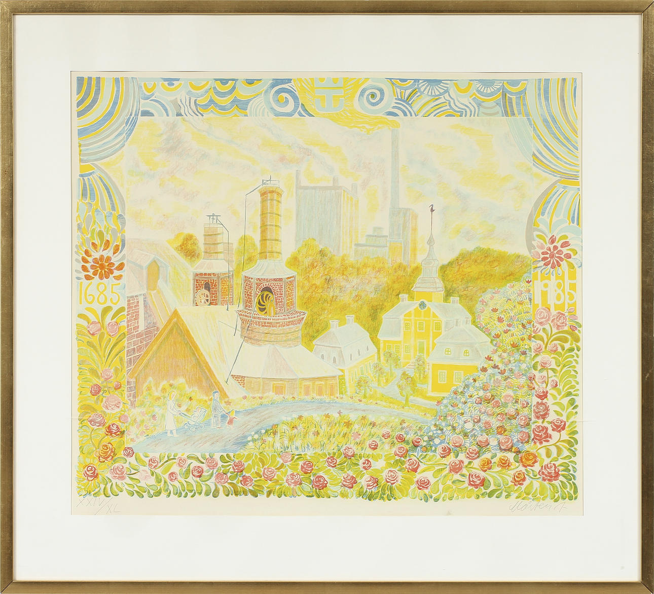 MÅRTEN ANDERSSON. Färglitografi, signerad och numrerad.