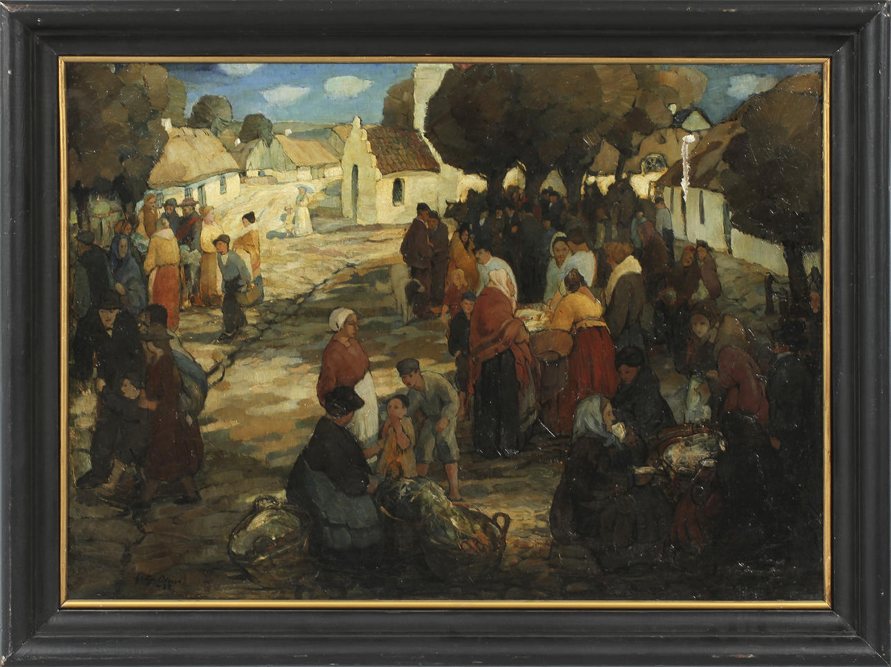 ERNST GOTTFRID OLSSON. olja på duk, sign.