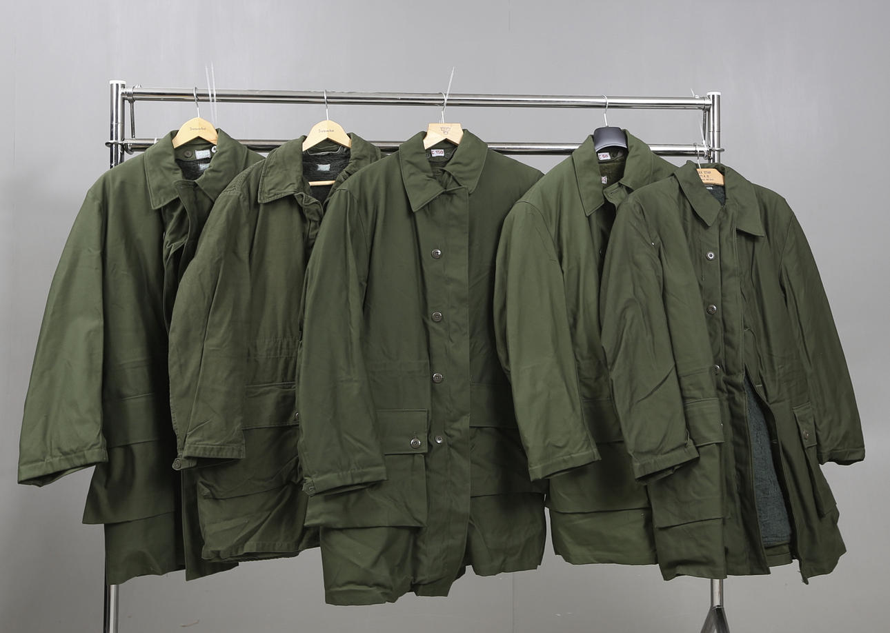 WINTERJACKEN, 5 Stück, Schwedische Armee.