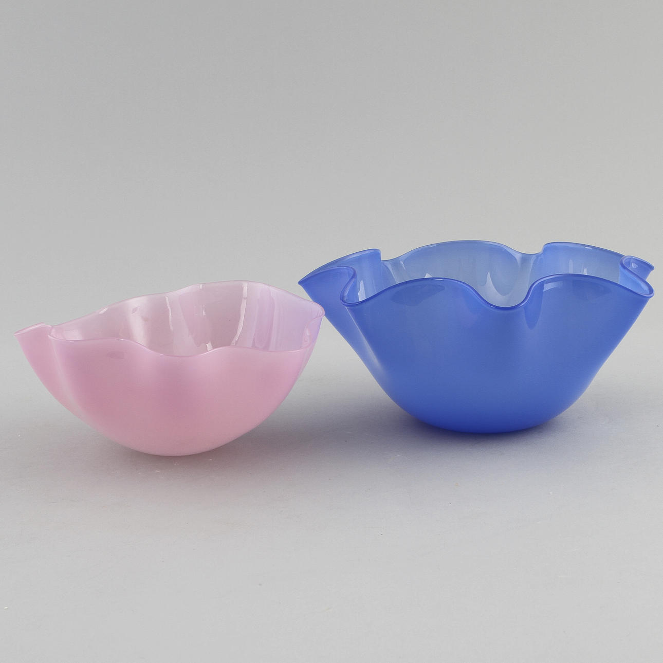 SKÅLAR, 2 st, glas, Sven Palmqvist samt Wilke Adolfsson.