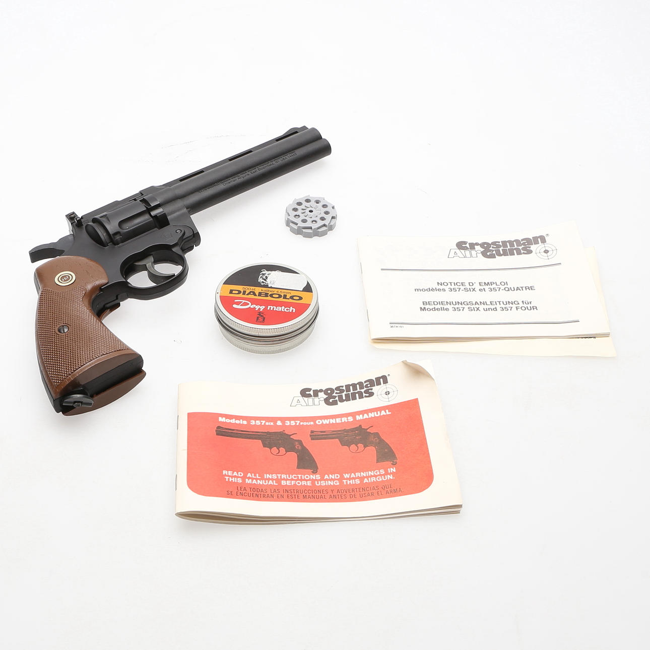 KOHLENSTOFFPISTOLE, Crosman 357 Revolver.